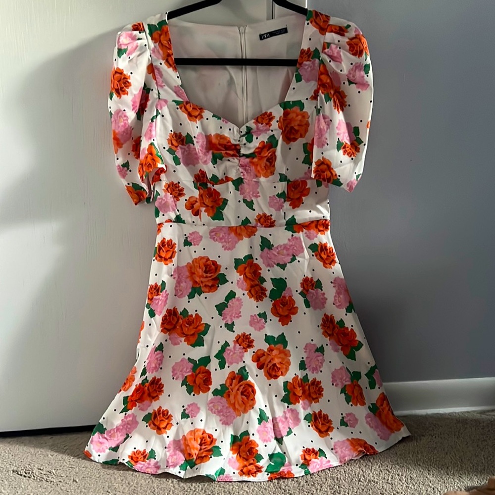 Zara floral dress